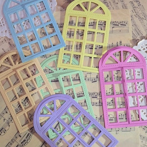 Papel decorativo Janelas em cores pastel 300 g/m para jornalização | Álbum de recortes | Artesão | Artes da principal •