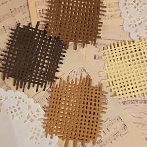 Die cuts Cadre net weaved waffled carton Paper 216g/M High Quality for Journaling | Scrapbooking | crafts | Hant Art •