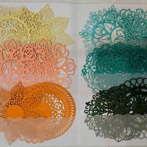 Folio de formes découpées, papier texturé 216 g de haute qualité, inspiré de la nature pour la tenue d'un journal | Scrapbooking | artisanat | Arts de la main•