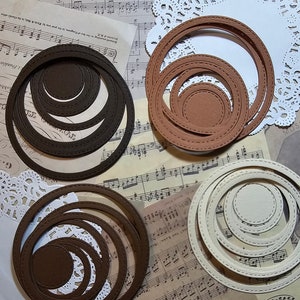 Set Circle Die texture carton papier haute qualité coupe 216 g/m pour la journalisation | Scrapbooking | Artisanat | Créations manuelles •