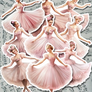 Lote de 9 belas bailarinas à venda em um diário | Álbum de recortes | Artesão | Artes da principal •