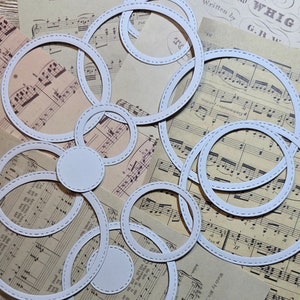 Set cirkelstansvormen 300 g/m voor journaling| Plakboeken | Knutselen | Handkunst •