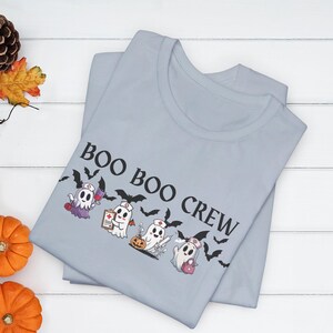 Boo Boo Crew Tee - Halloween Nurse Shirt - Spooky Season Gift for Her - Cute Nurse Costume for Trick or Treating