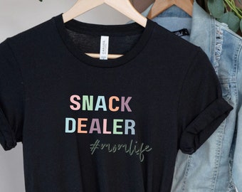 Camisa divertida de mamá distribuidora de bocadillos, camiseta de maternidad linda y cómoda, camiseta de mamá para niños pequeños, mamá de gemelos, mamá de trillizos, camisa de nueva mamá, regalo divertido de mamá