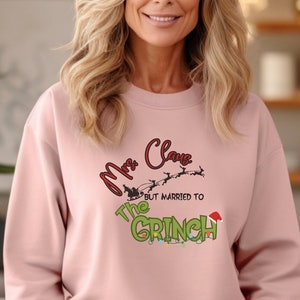 Christmas Gift,Mrs. Claus But Married Sweatshirt,Mrs Claus Shirt,Ugly Christmas Sweatshirt,Funny Couple Sweater, Christmas Movie Hoodie,xmas