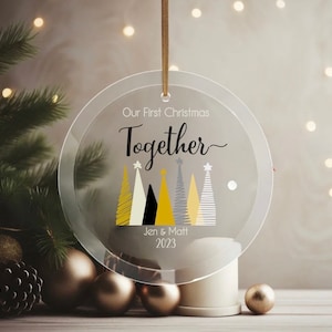 Personalized First Christmas Together Ornament,2023 Christmas Ornament,Couples Tree Ornament,Our First Christmas Together Ornament,XmasTree