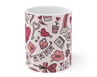 Tazza da caffè di San Valentino, tazza di San Valentino con stampa integrale, simpatico regalo di San Valentino per un amico, regalo per la fidanzata mamma moglie, regalo da lui