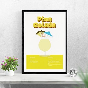 Pina Colada Cocktail Wall Art