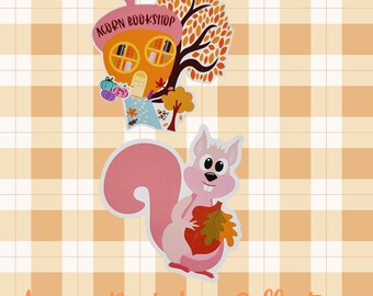 Pack de 2 pegatinas de Acorn Bookshop