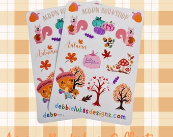 Hoja de pegatinas de la librería Acorn