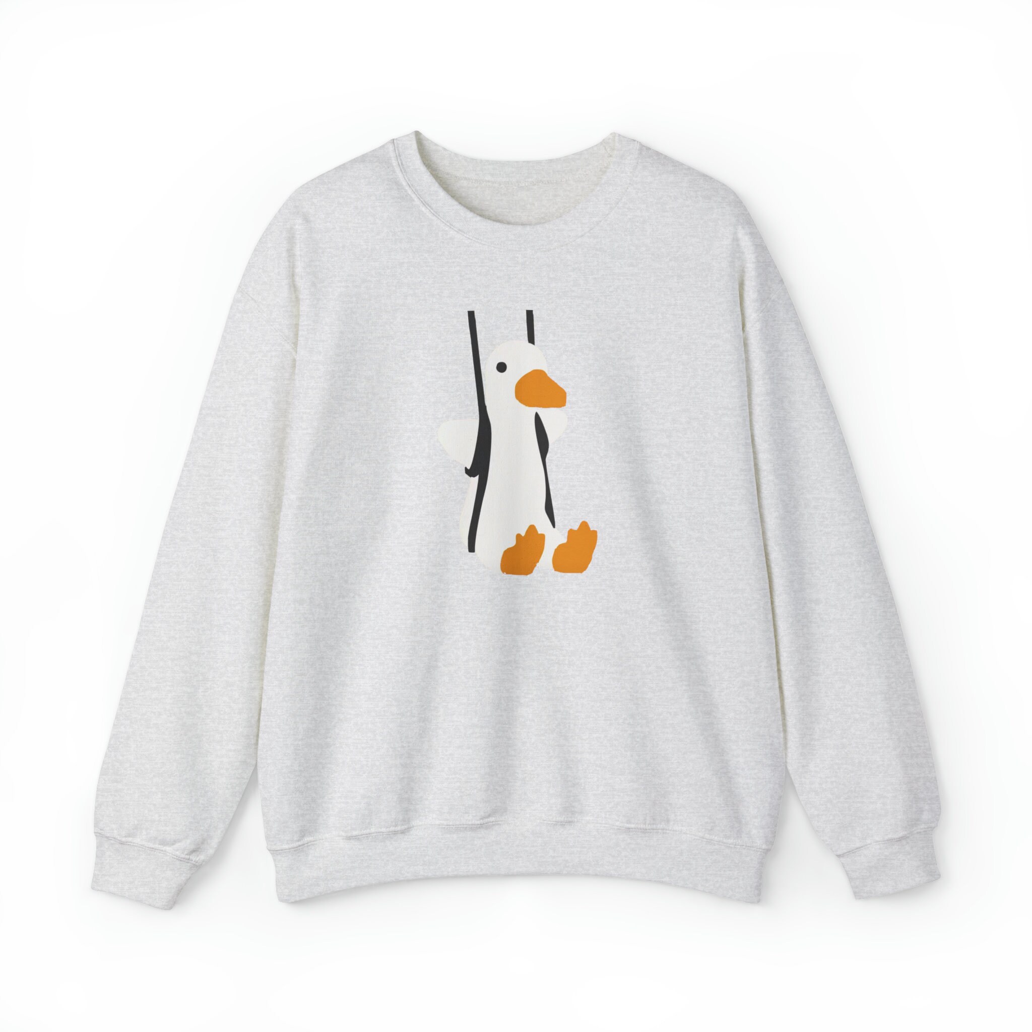 [YESEYESEE] ★ Y.E.S Duck Sweatshirt Unisex Swinging Duck Crewneck Sweatshirt - Etsy