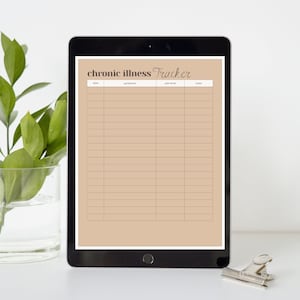 Chronic illness tracker, digital symptoms tracker, pain tracker