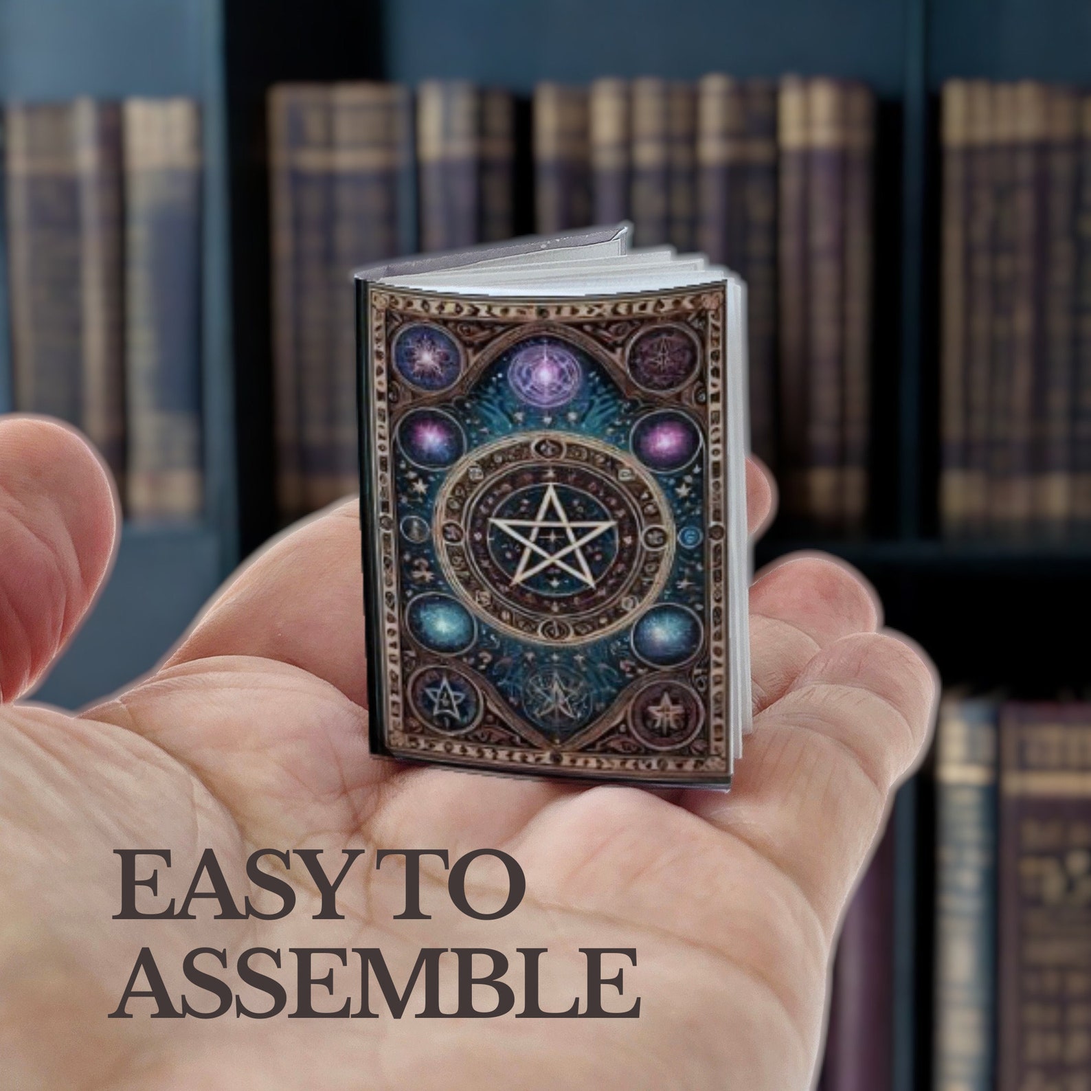 DIY Miniature Magic Spells Book: Dollhouse Halloween Decor (PDF Pattern ...