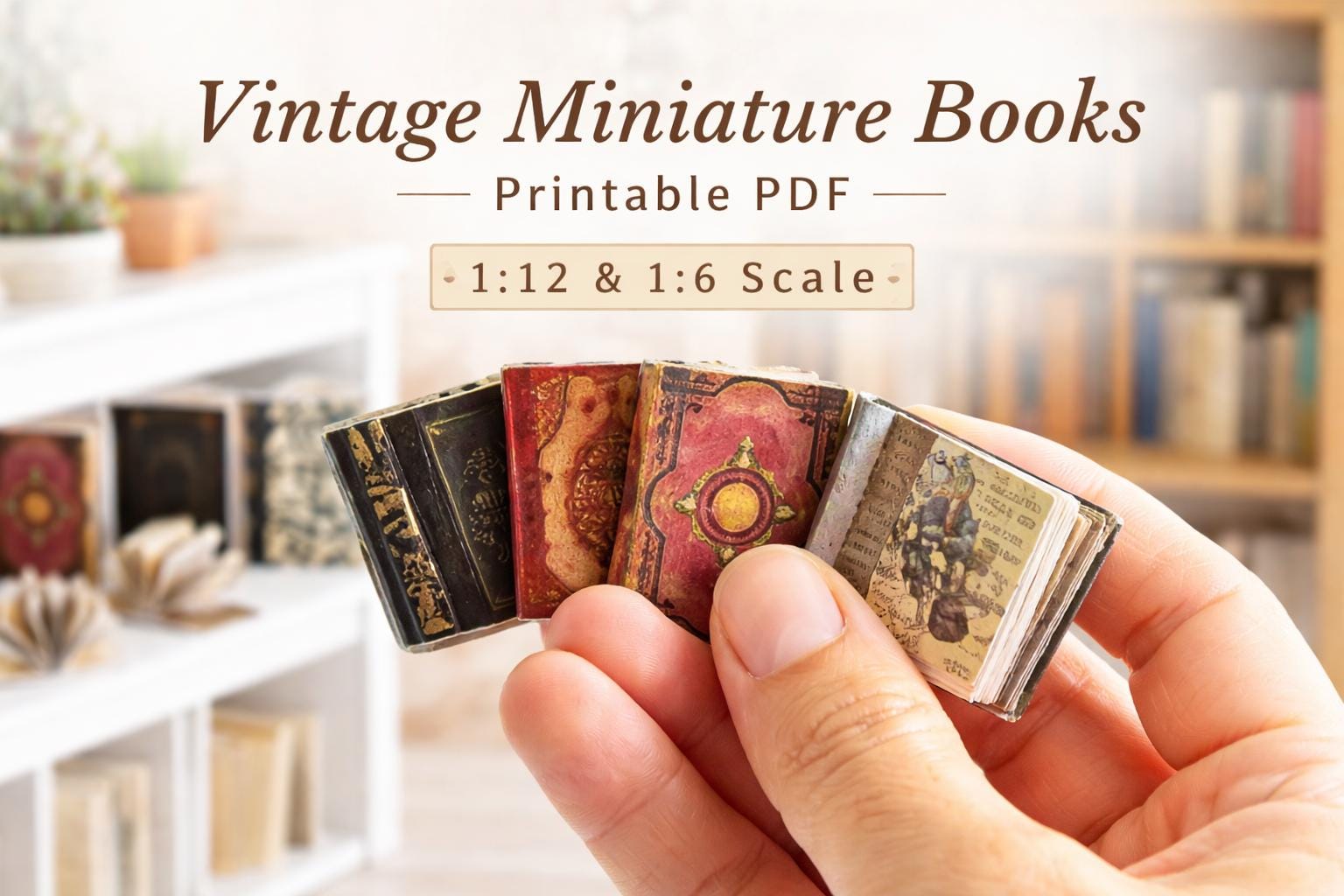 100 Mini Livres Vierges – 1:6 / 1:12 – 35 Pages Chacun – Pour Maison De Poupée, Déco, DIY