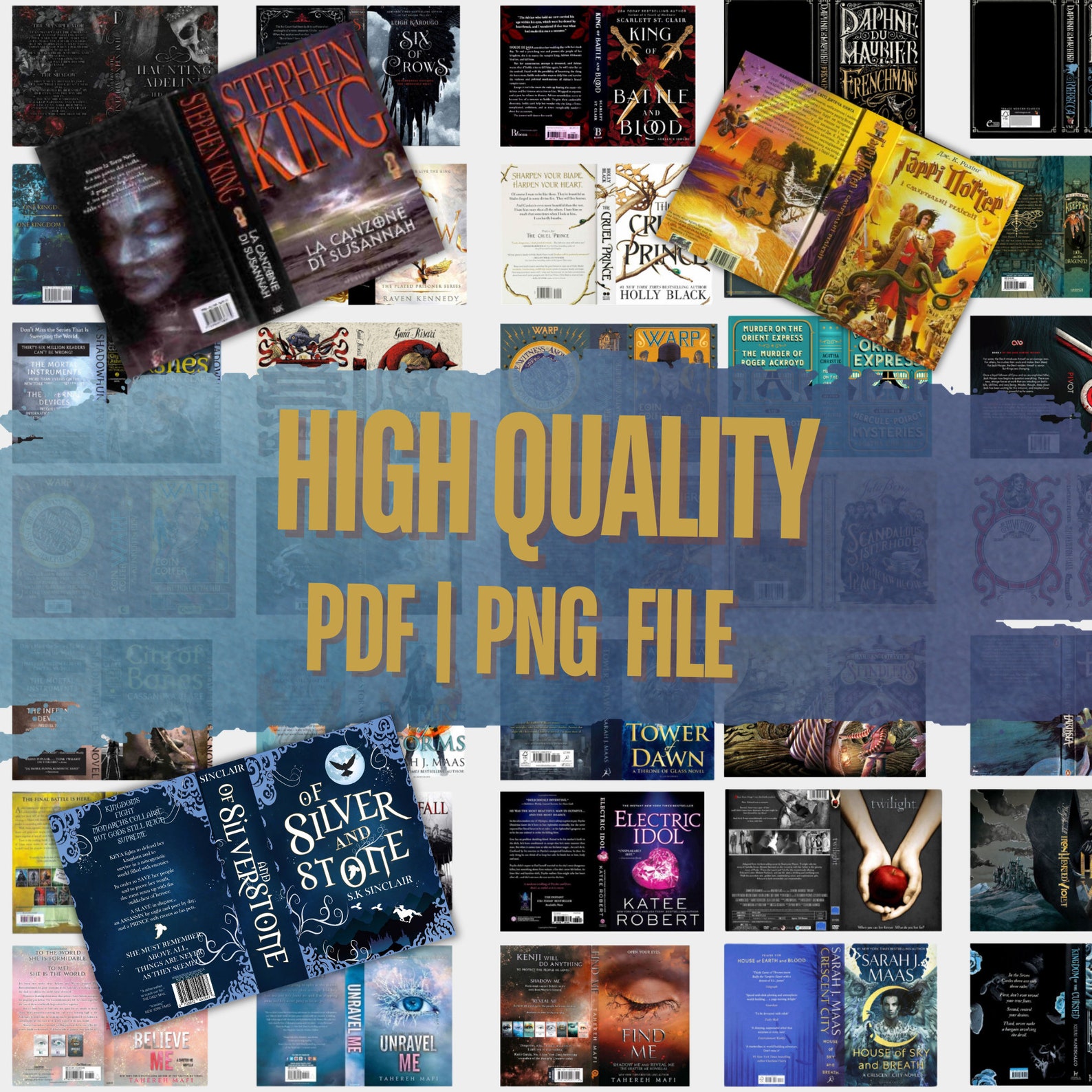 Printable Miniature Book Novel Covers, 120x Bundle Dollhouse Book ...