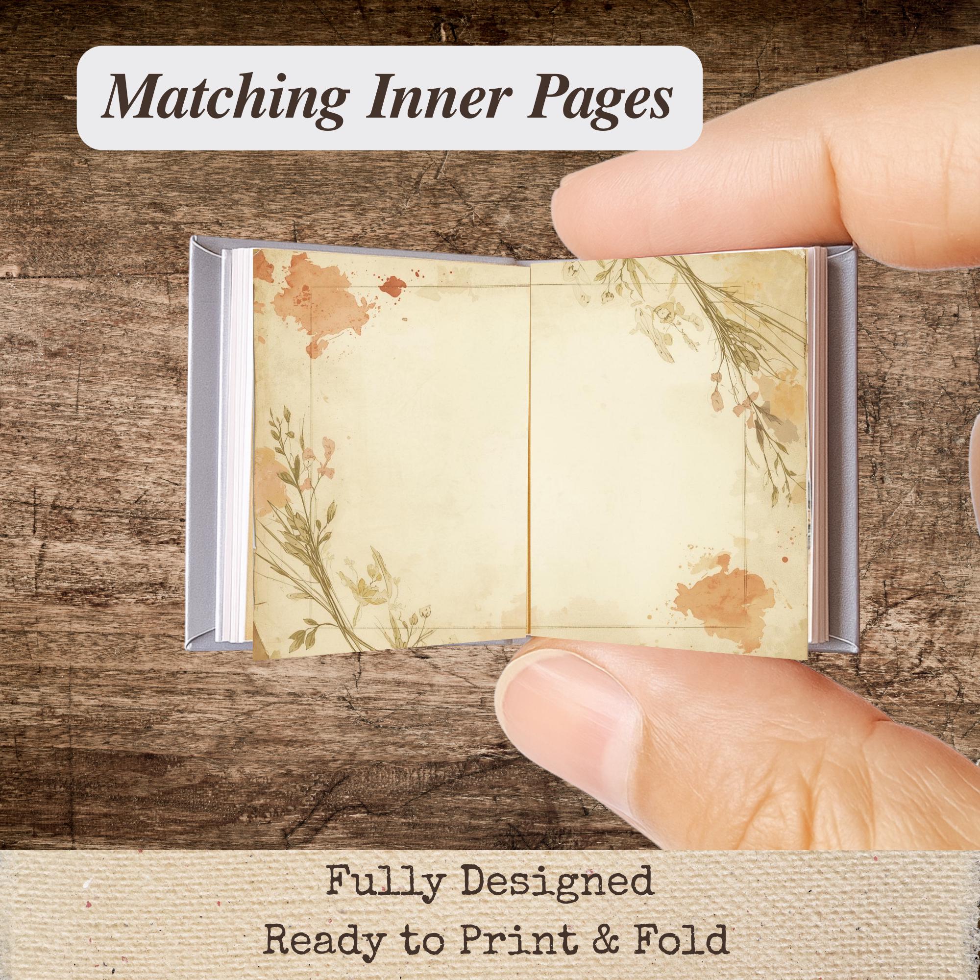 Vintage Artist Note Pages Mini Book Printable : Watercolor Painting ...