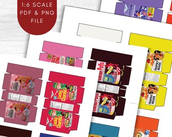 Casa Delle Bambole Miniatura Imballaggio Foglio Di 6 Shreddies - Foto 8