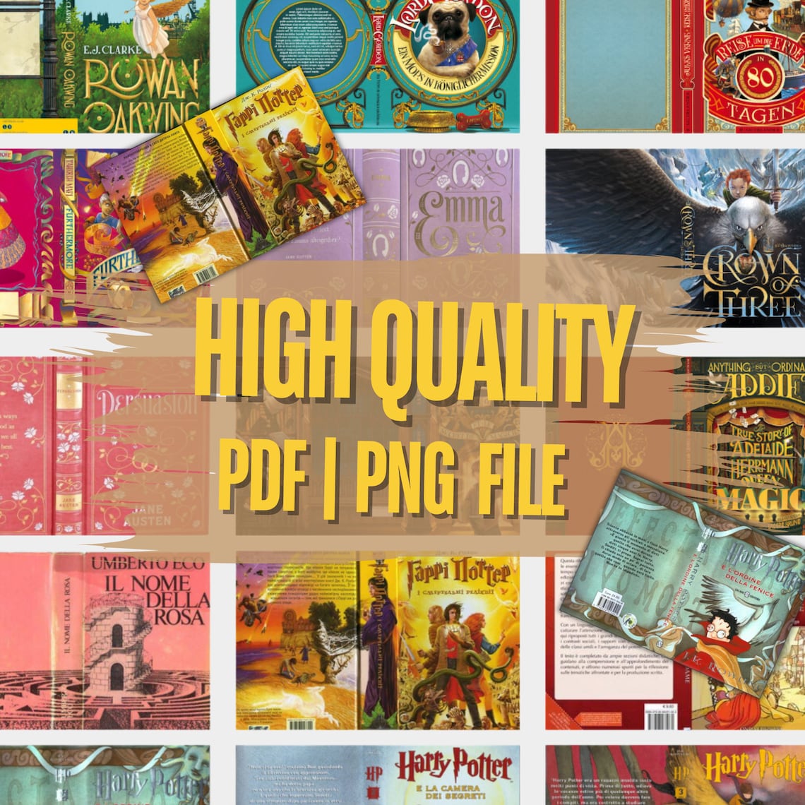 Dollhouse Miniature Printable Book Covers, 42x Children Booktok Books ...