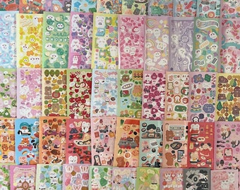 10-50 Sheets Cute Stickers | Polco Deco Stickers | Photocard Stickers | Scrapbooking Stickers