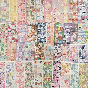 8 à 40 feuilles d'autocollants coréens mignons | Stickers déco Polco | Stickers pour cartes photo | Stickers scrapbooking