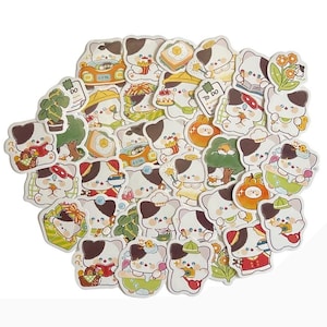 Stickers activités quotidiennes chat | Stickers pour ordinateur portable | Stickers scrapbooking