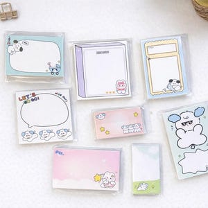 4 Cute Dog Memo Pads