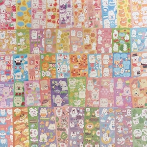 10 à 50 feuilles d'autocollants déco Polco | Stickers pour cartes photo | Stickers Scrapbooking | Autocollants Toploader | Stickers décoratifs mignons