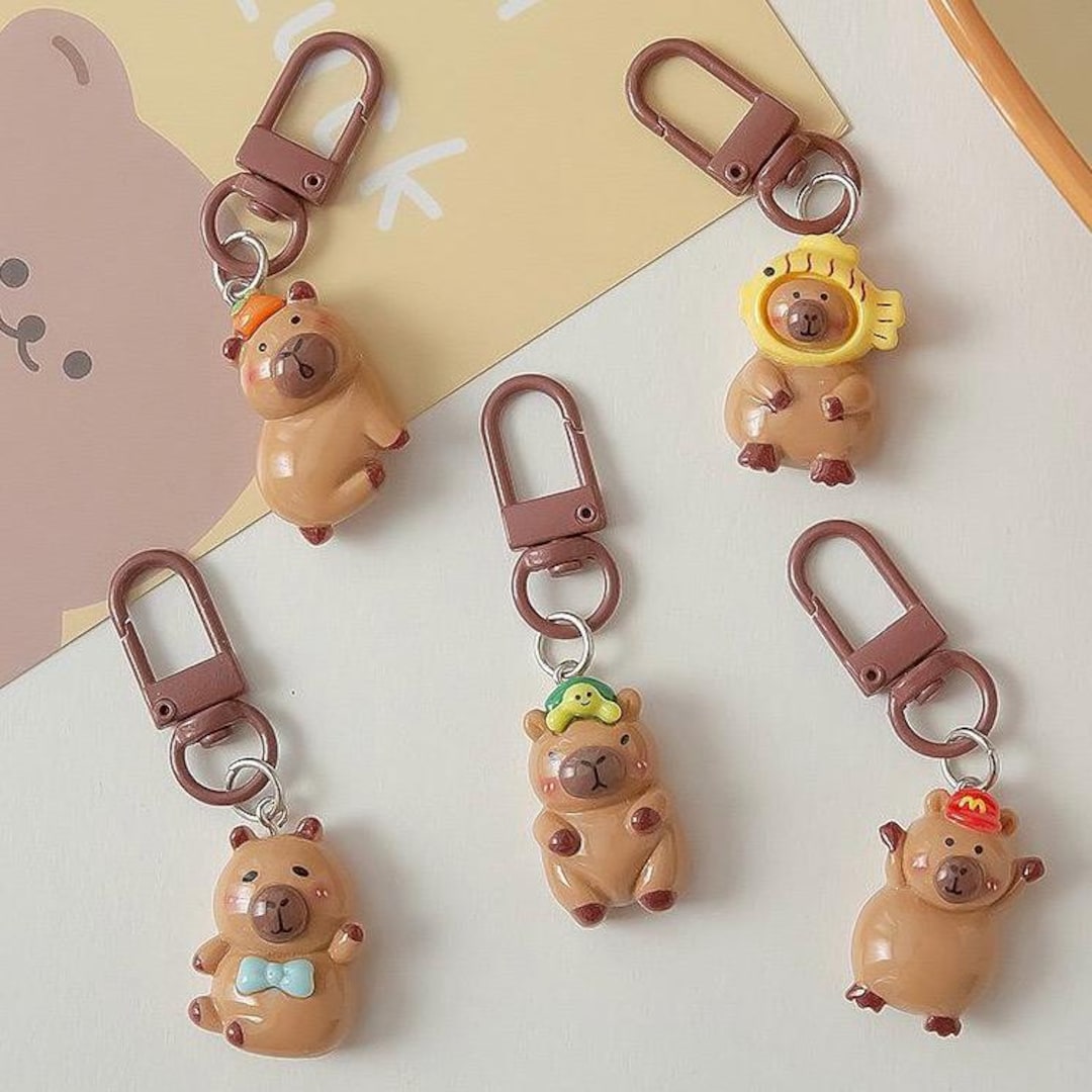 Small Capybara Keychain | Keyring | Keycharm | Bag Charm | Capybara ...