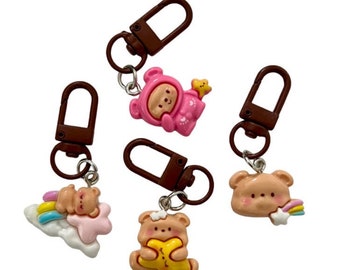 Small Dreamy Bear Keychain | Keyring | Keycharm | Bag Charm