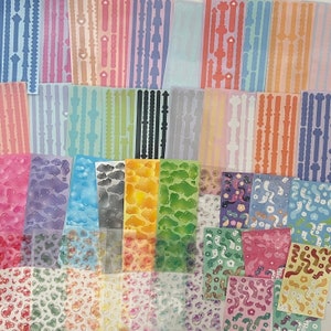 Rubans Stickers Bulles Nuages | Design coréen | Stickers décoratifs | Stickers déco Polco | Stickers pour cartes photo | Stickers scrapbooking