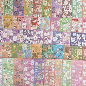10 à 50 feuilles d'autocollants déco Polco | Stickers pour cartes photo | Stickers Scrapbooking | Autocollants Toploader | Stickers décoratifs mignons