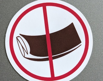 No flyers sticker - Autocollant pas de circulaire - No junk mail publicity leaflet - pas de publicité - Anti-advertising Canada - Waterproof