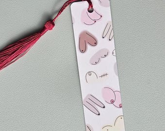 Bröstmärken! Handritat bokmärke med bröstmönster
