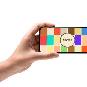 SPRING Seasonal Colour Analysis Digital Swatch, 4 Seasons Colour Palette, Personal Colour Guide, Digital Colour Tool