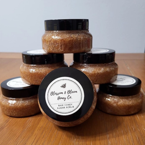 Raw Honey Sugar Scrub - Exfoliating and Moisturizing