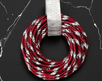Swirl wire pendant – Handmade jewelry, modern statement pendant, handmade necklace, gift for her