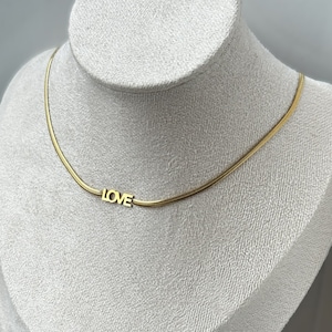 Snake chain, minimalist snake chain, snake chain gold, silver, stainless steel necklace snake chain, love necklace