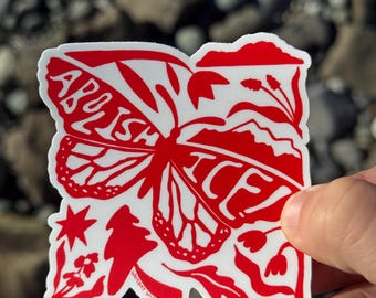 Abolish Ice Butterfly Sticker