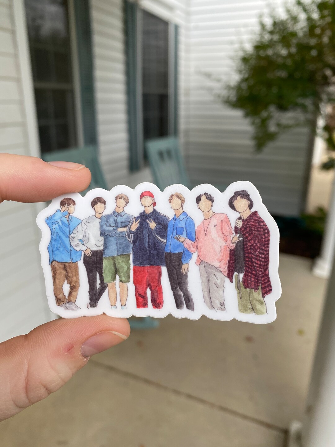 BTS Stickers - BTS OT7 Sticker - Unique BTS Stickers - Etsy