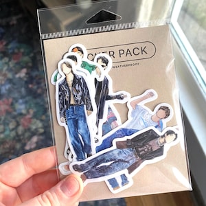 Paquete de pegatinas de vinilo de BTS OT7 - 7 unidades