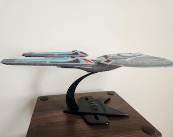 Enterprise E Model, Fully airbrushed with shading gradient and highlights 18 inches long