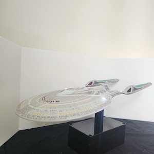 Enterprise E, 18 inches long fully finished and assembled ready for display. UnLit version available please contact us to discuss any light.