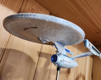 Fully finished Star Trek Enterprise Refit in three color options.