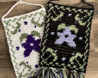 Stardew Valley Stardrop Inspired Crochet Tapestry (MEDIUM)