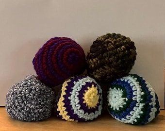 Crochet HACKYSACKS/STRESS BALLS