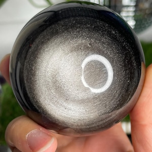 High Quality Silver Sheen Obsidian — 65mm