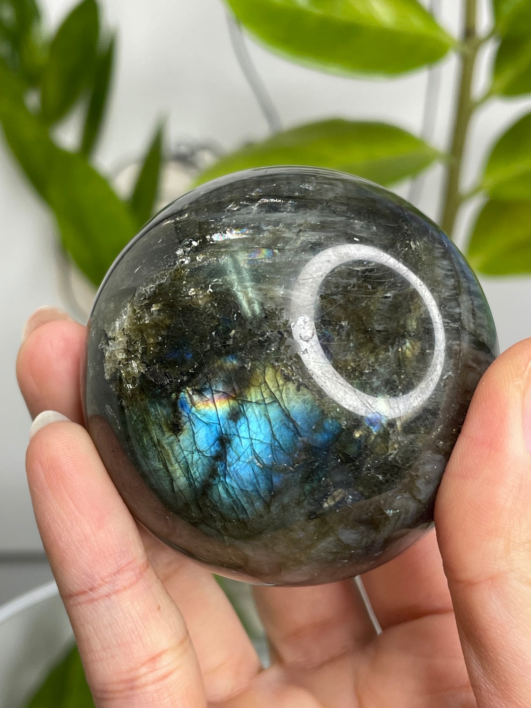 美しく華やかな59mmのラブラドライト球 - Etsy 日本