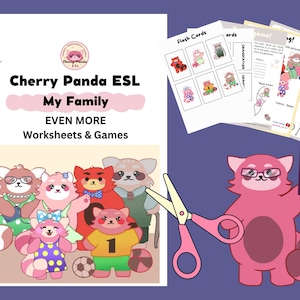 ESL Vocabulary Workbook: My Family! - Cherry Panda ESL