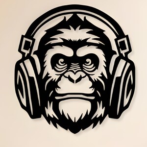 Apamusik Svg Dxf Png-filer Laserskuren fil eller Cricut-klippning