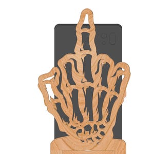 中指用スマホスタンド SVG DXF、レーザーカットファイル